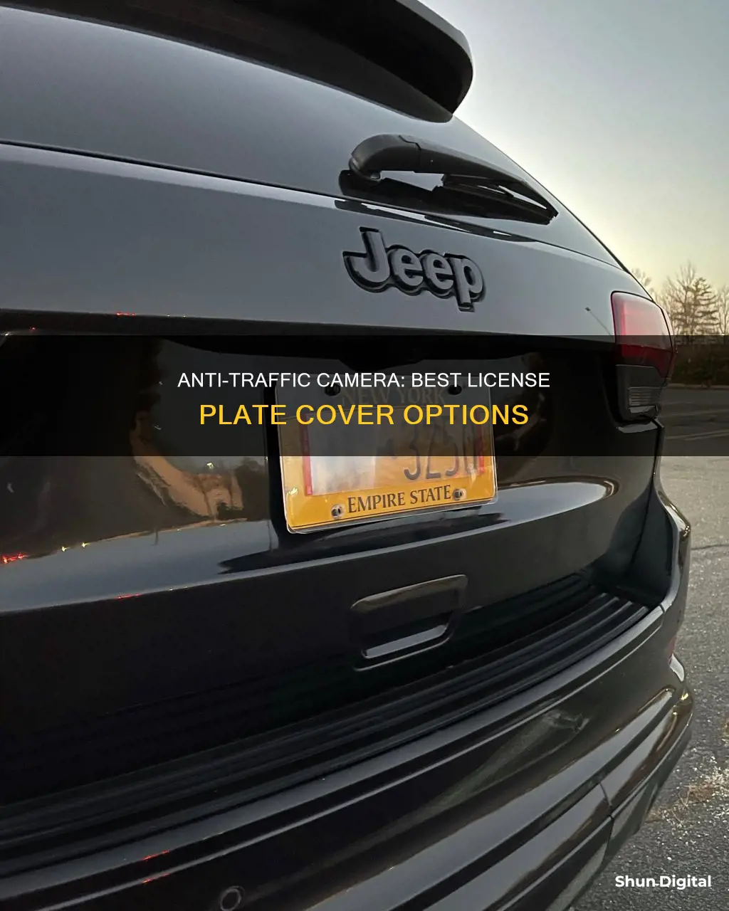 does any anti traffic camera license plate cover