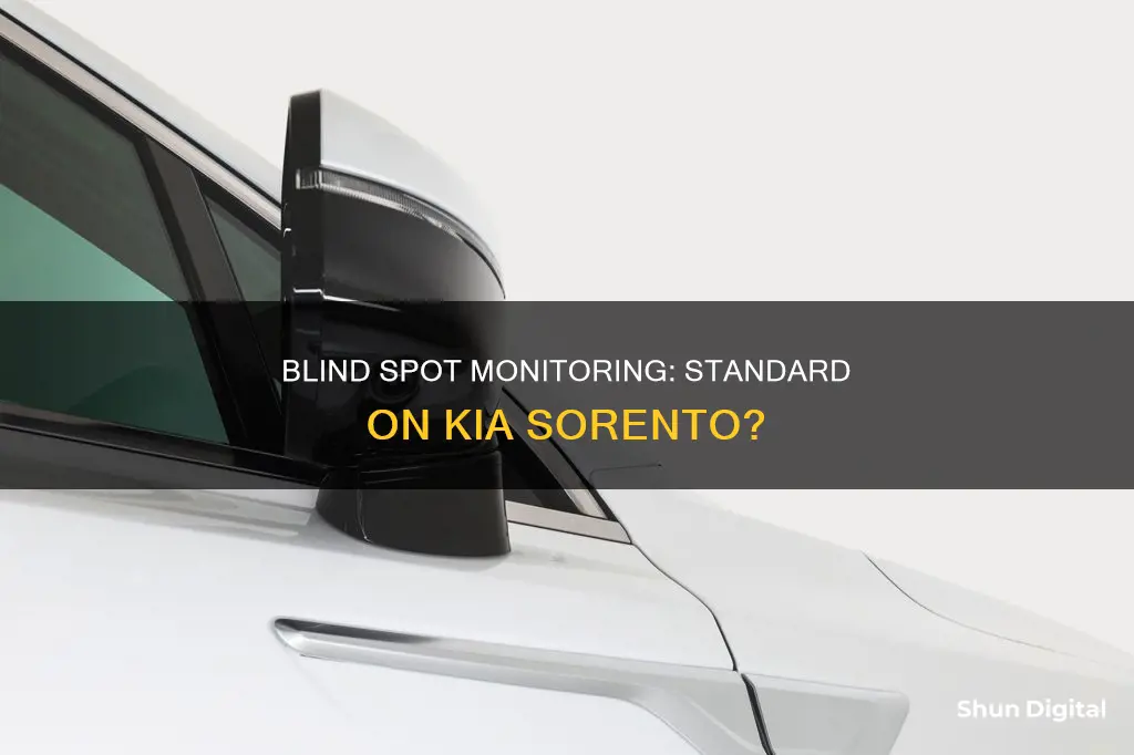 does blind spot monitoring come standard on the kia sorrento