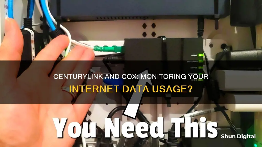 does century link monitor your internet data usage like cox