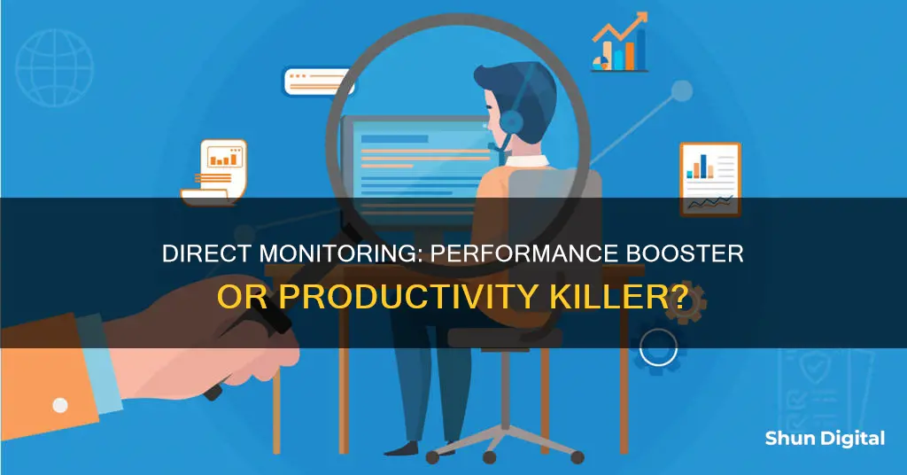 does direct monitoring affect performance