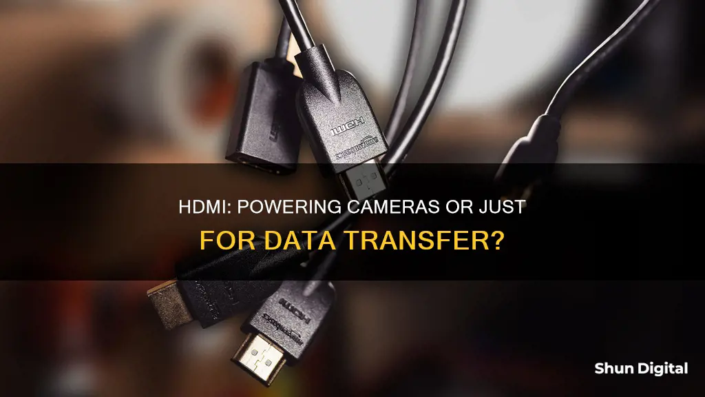 does hdmi charge cameras