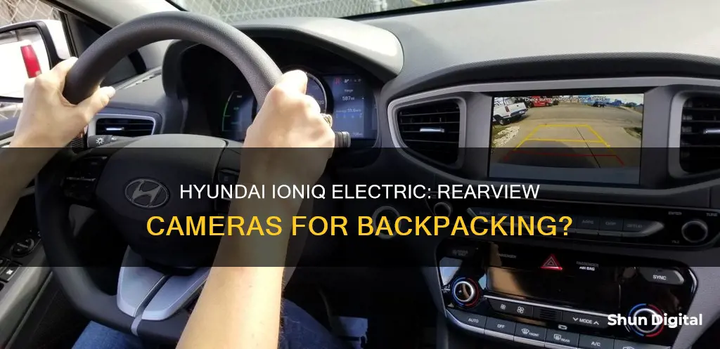 does hyundai ioniq electric car has cameras for backpacking