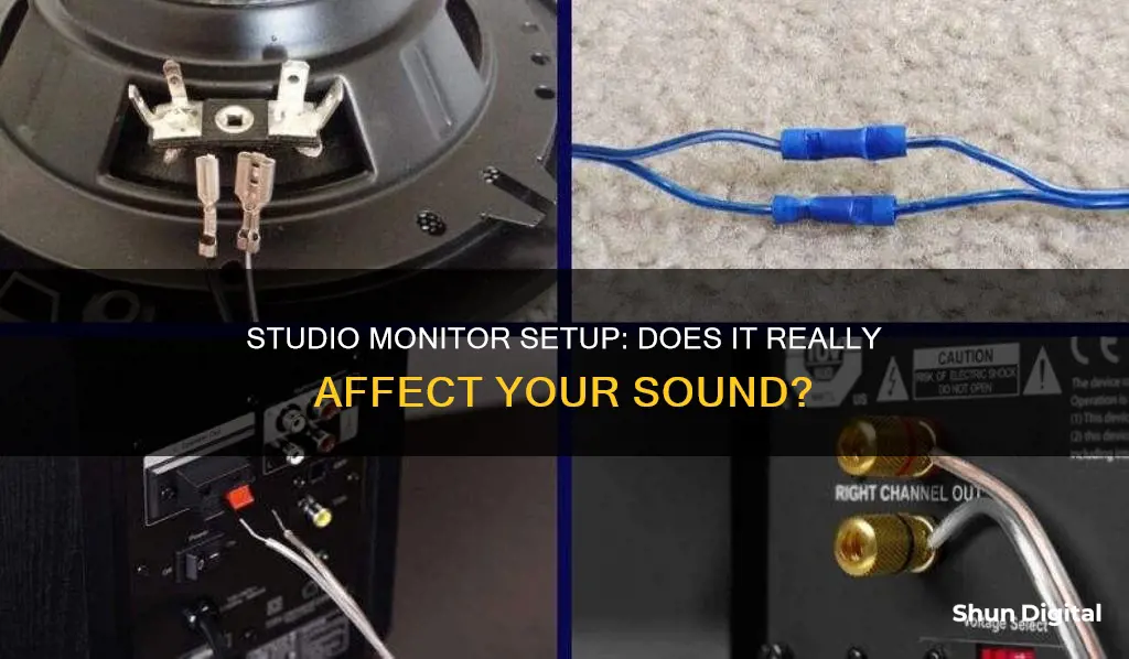 does it matter how i hook up studio monitors