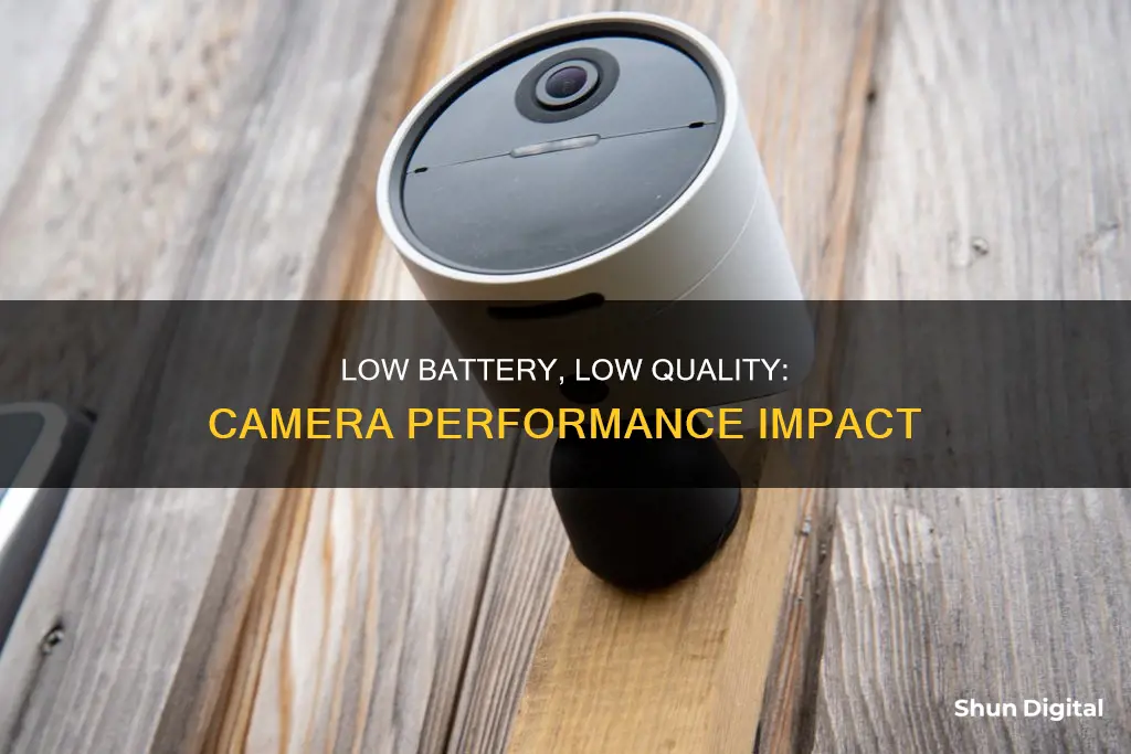 does low battery affect camera