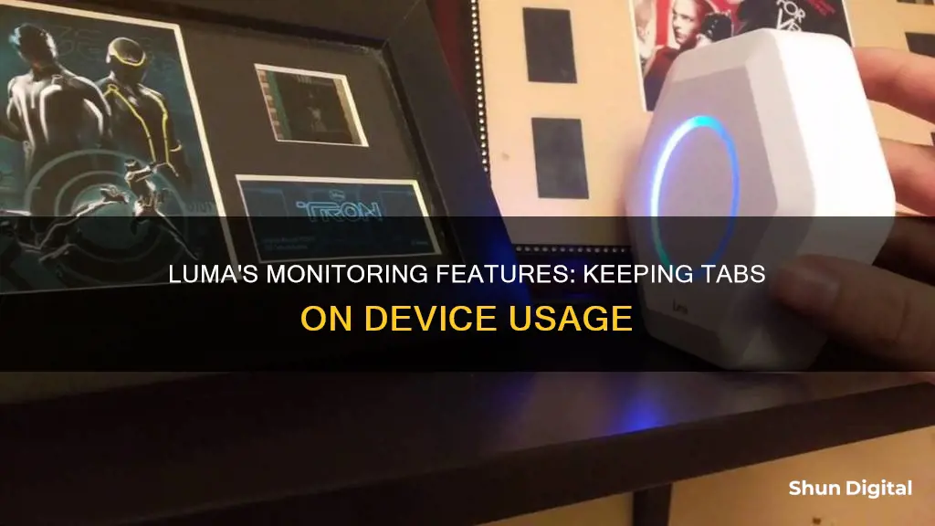 does luma monitor device usage