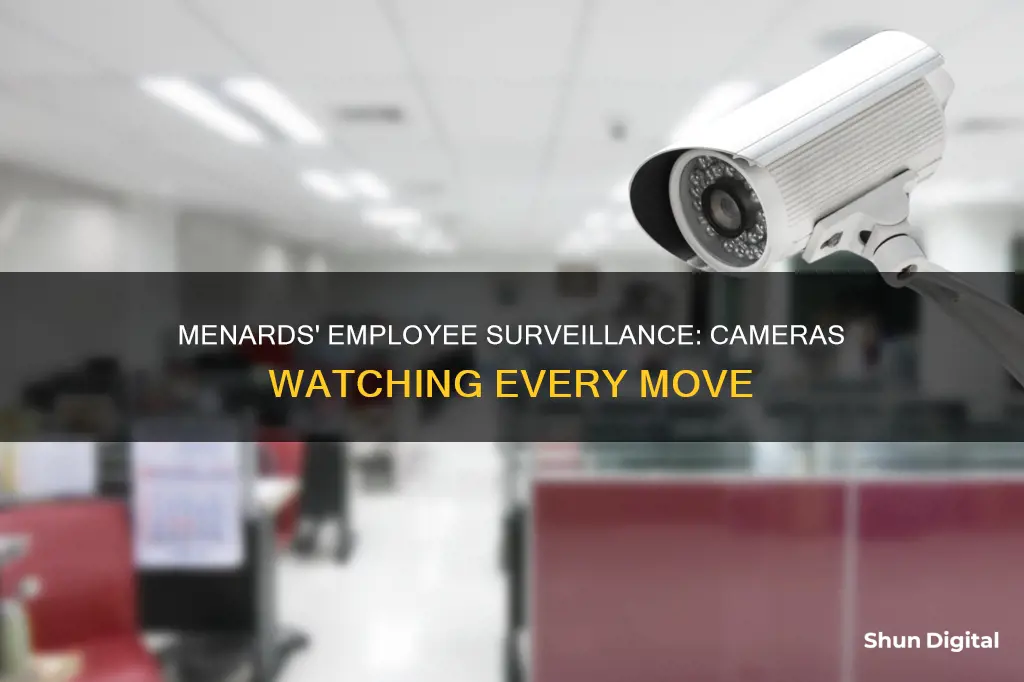 does menards watch employees on camera