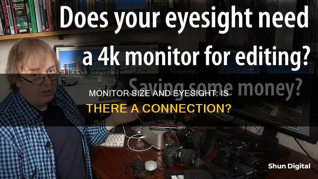 does monitor size affect eyesight