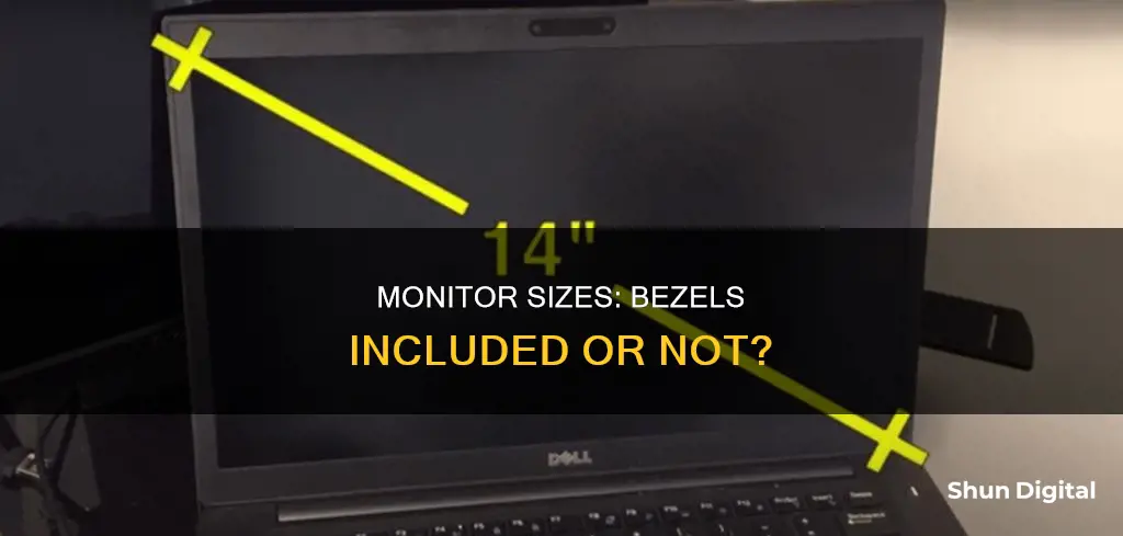 does monitor size include bezel