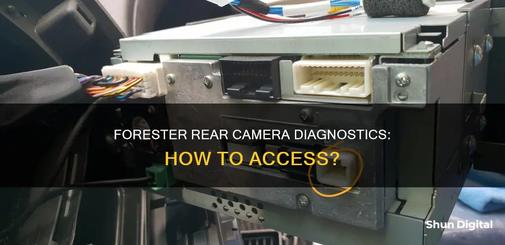 does subaru forester rear camera have a diagnostic mode