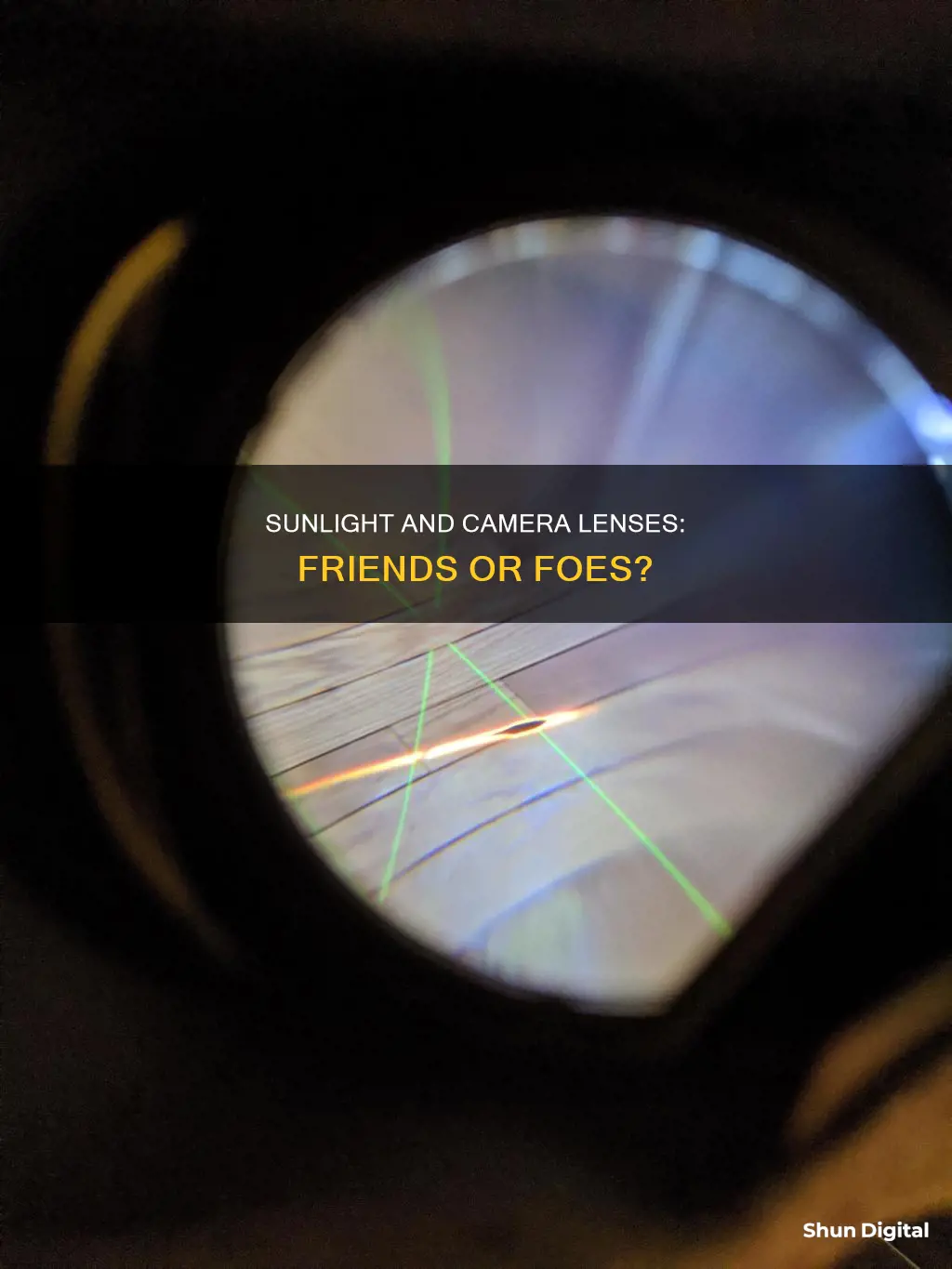 does sunlight damage camera lenses