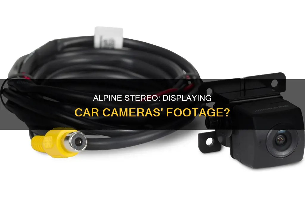 does the alpine stereo show all car cameras