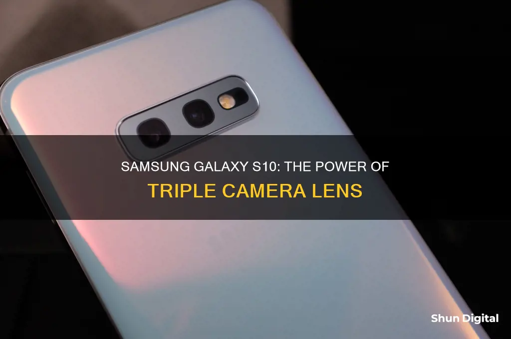 does the galaxy s10 have 3 camera lenses