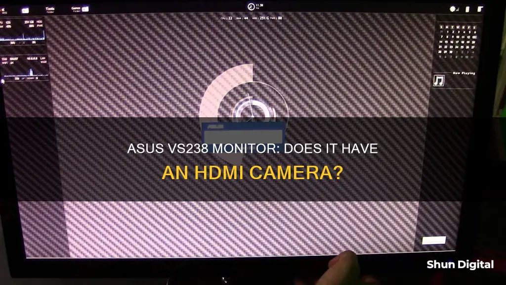 does the hdmi asus vs238 monitor have a camera