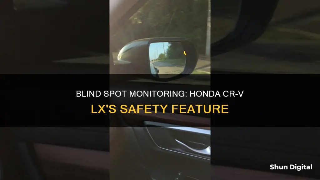 does the honda cr v lx have blind spot monitoring