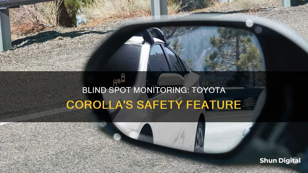 does the toyota carolla have blind sport monitoring