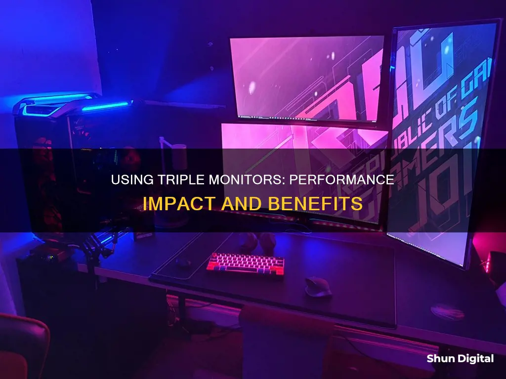 does triple monitor affect performance