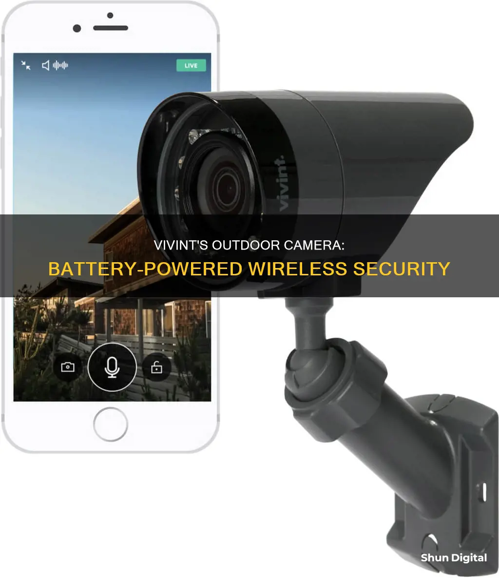 does vivint have a battery wireless outdoor camera