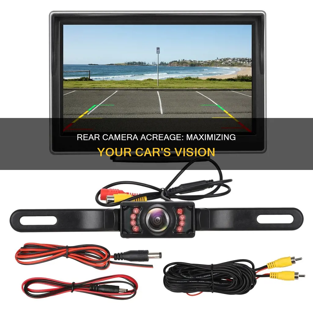 how acreage is the rear camera in the car