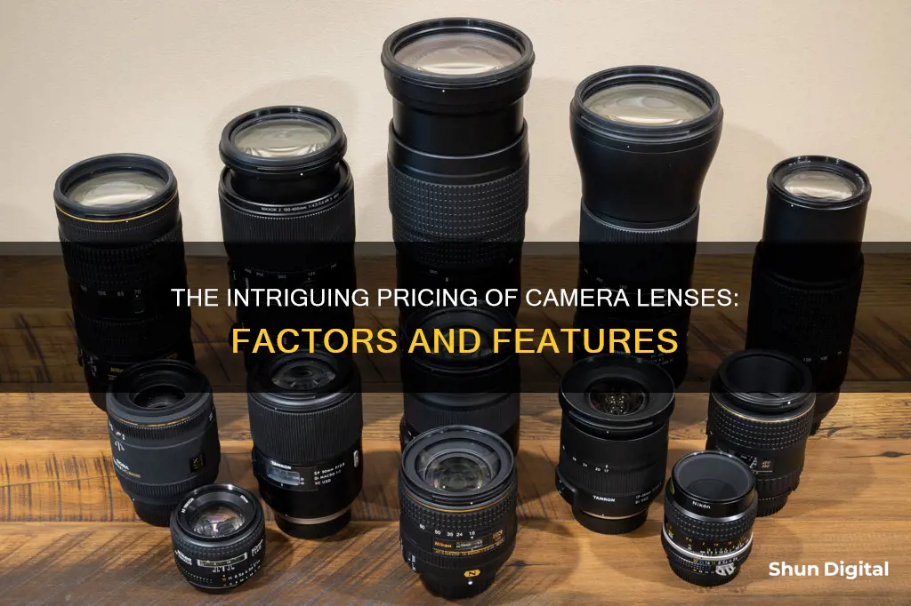 how are camera lenses priced