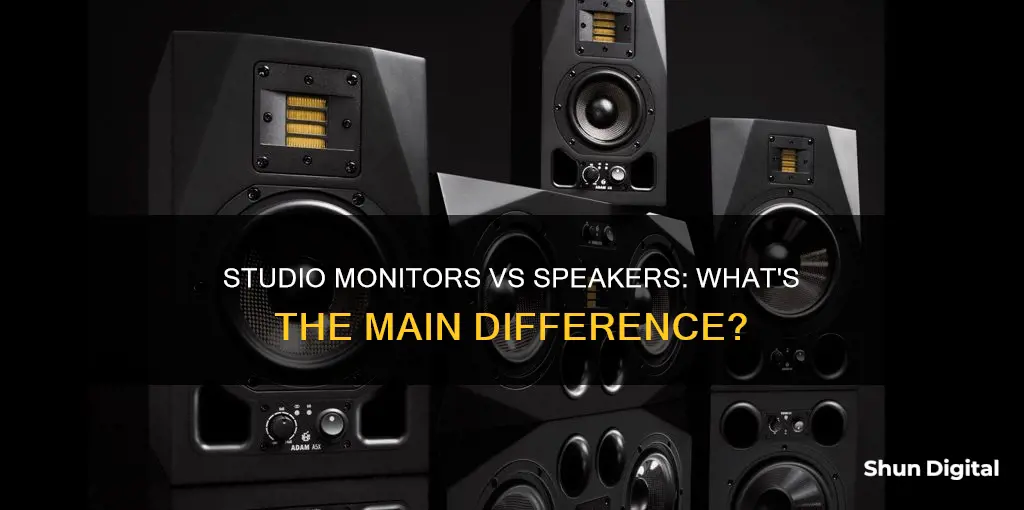 how are studio monitors different from speakers