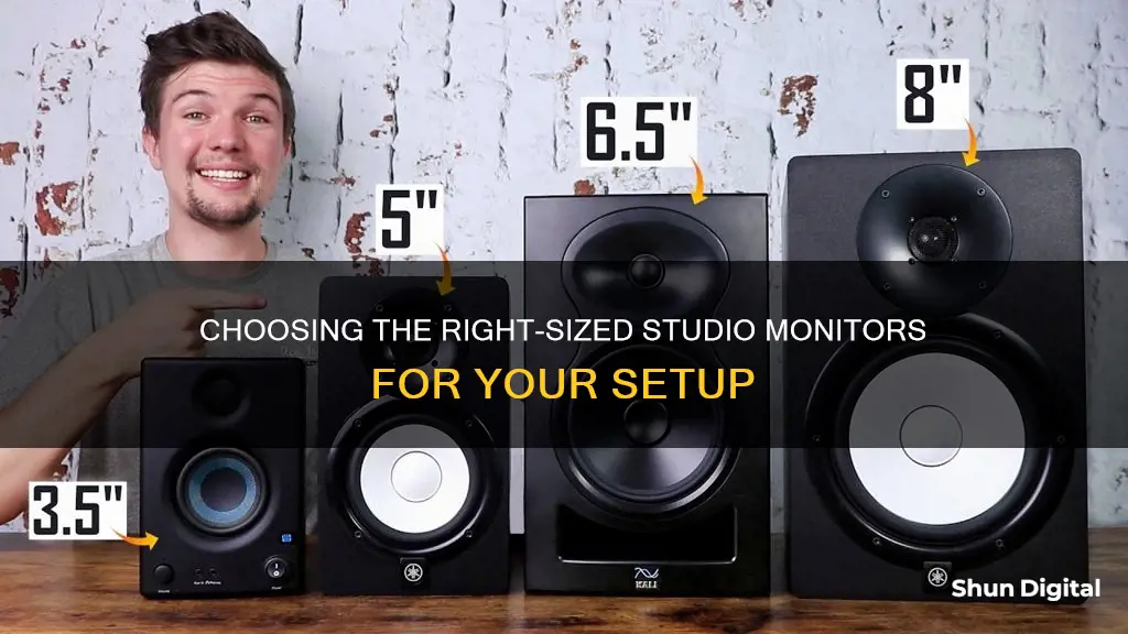 how big should my studio monitors be