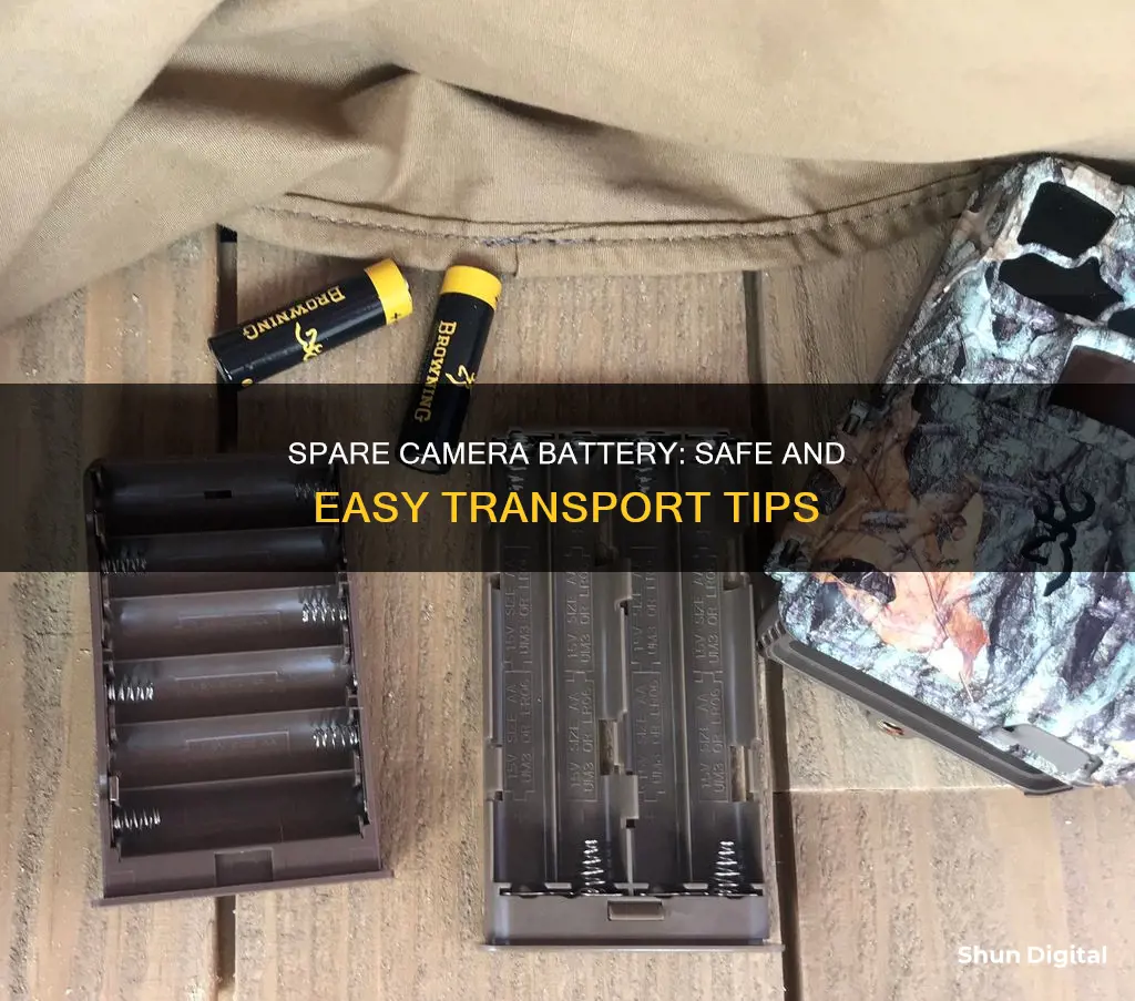 how carry spare battery camera