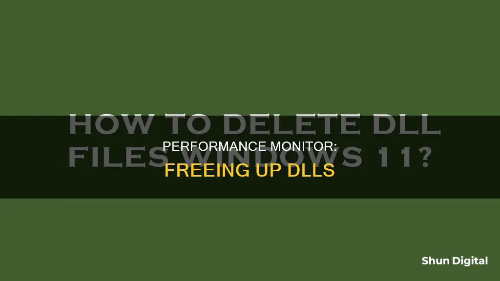 how delete dll oen in performance monitor