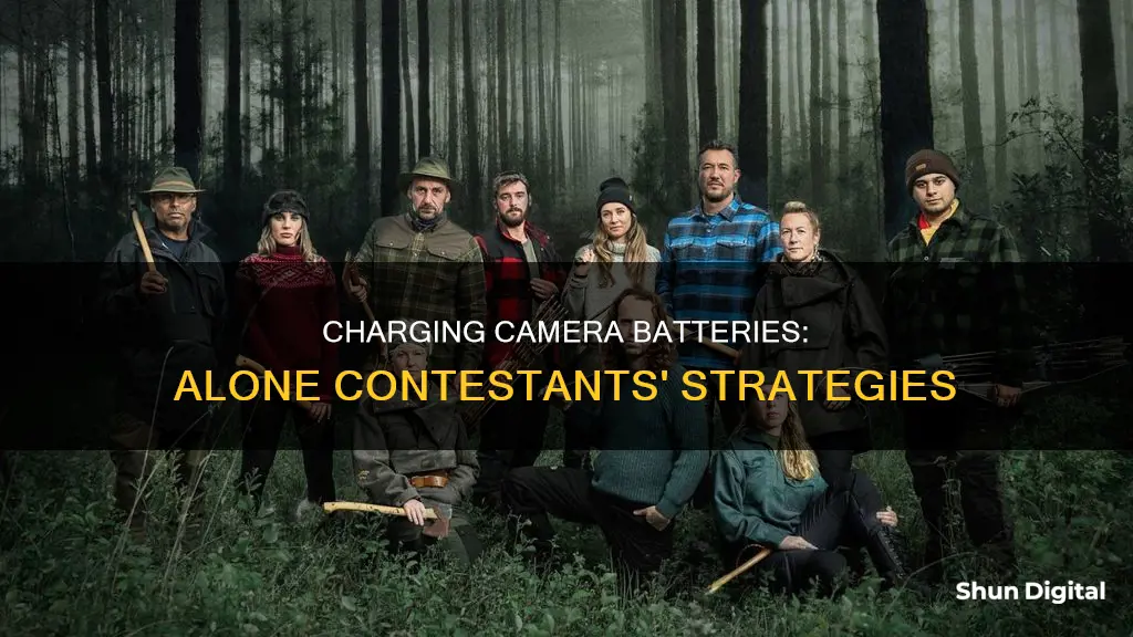 how do alone contestants charge camera