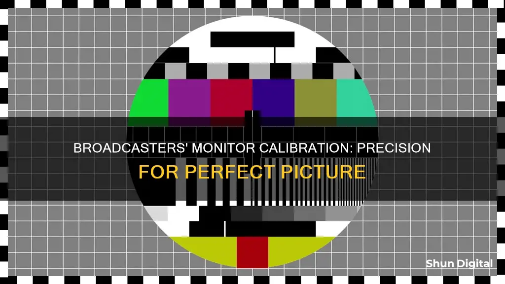 how do broadcasters calibrate monitors