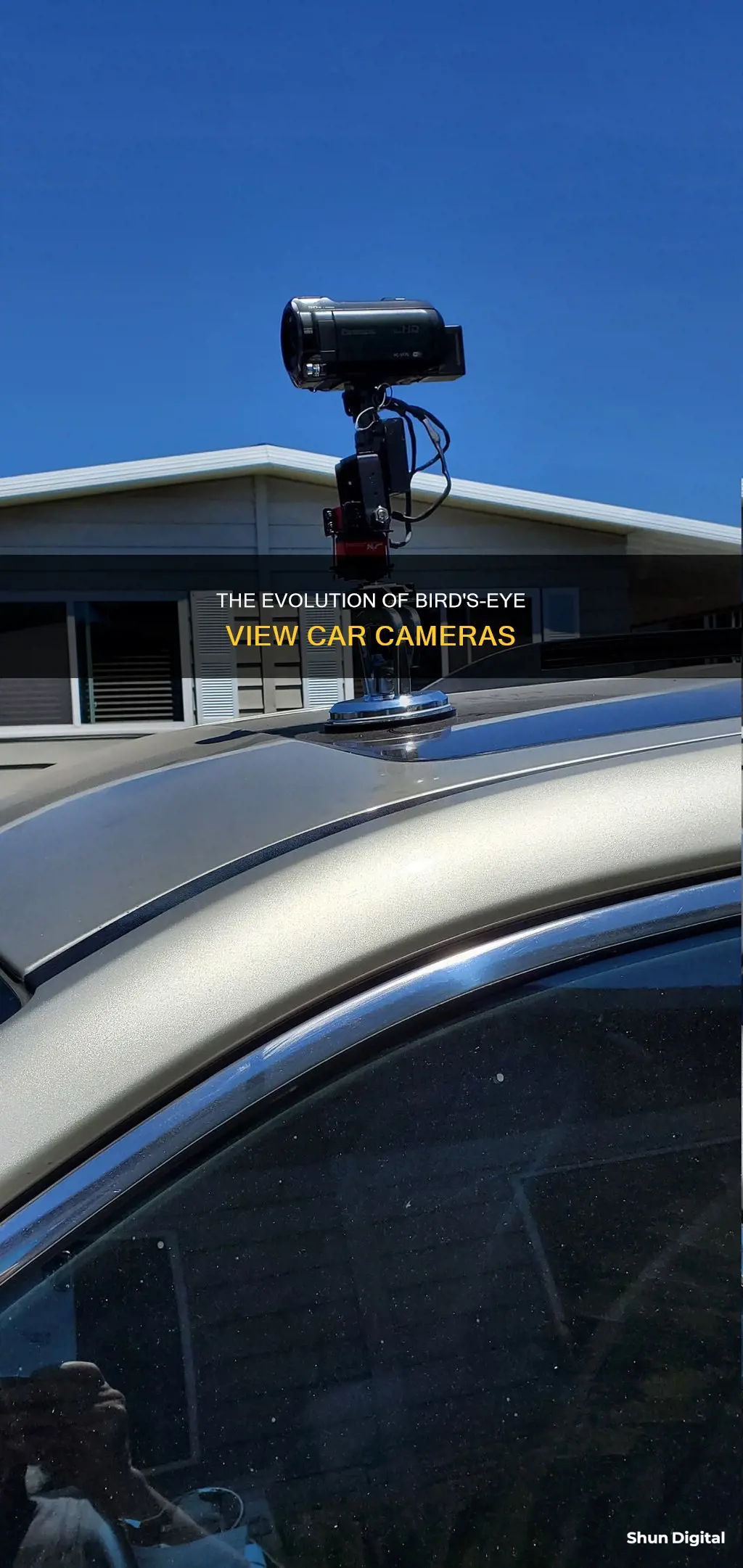 how do cars have cameras above them