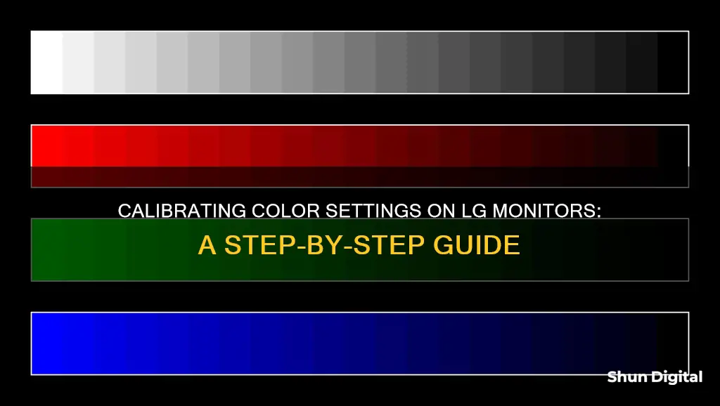 how do i calibrate the color on my lg monitor