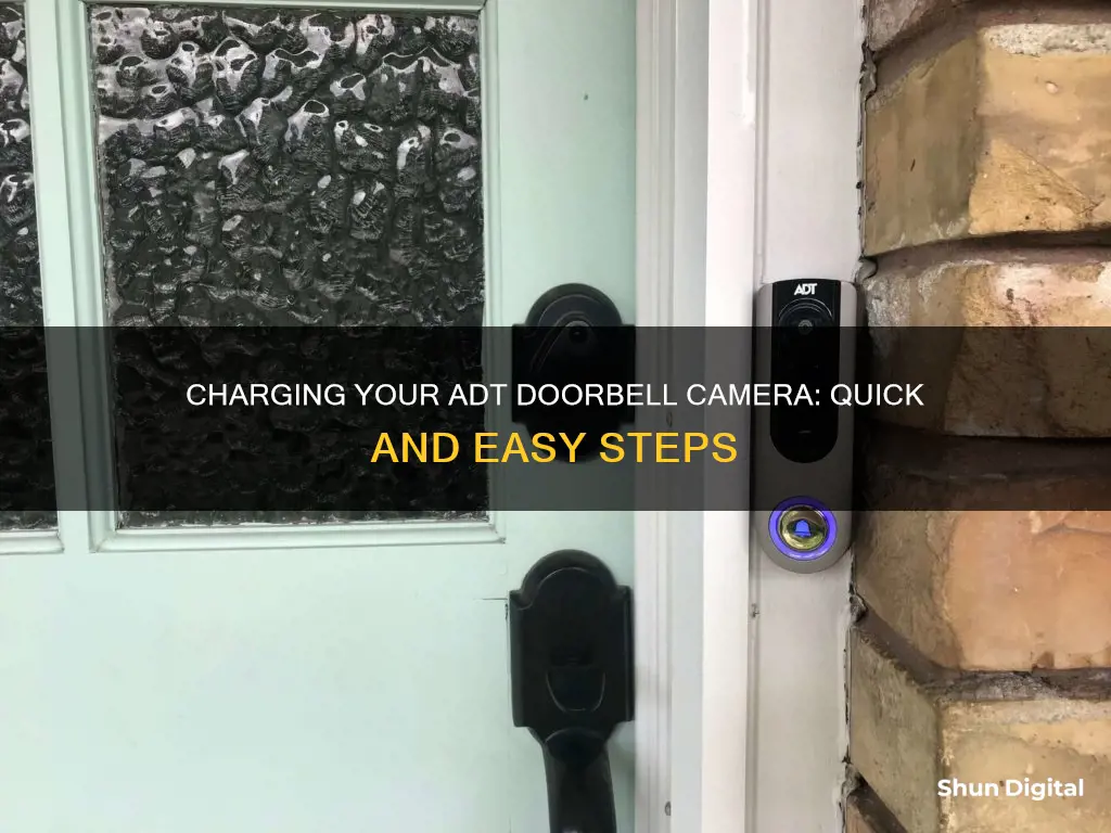 how do I charge my adt doorbell camera