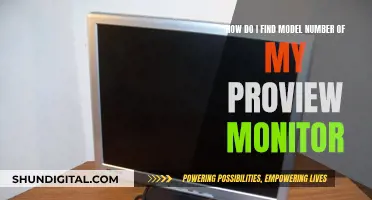 Finding Proview Monitor Model Numbers: A Simple Guide