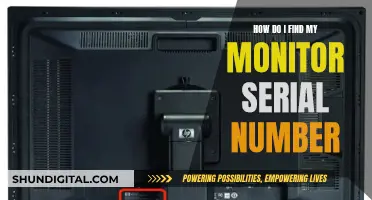 Finding Your Monitor's Serial Number: A Quick Guide