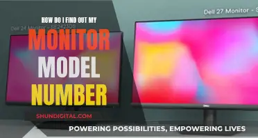 Finding Your Monitor's Model Number: A Quick Guide