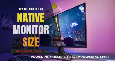 Discovering Your Monitor's Native Resolution: A Quick Guide