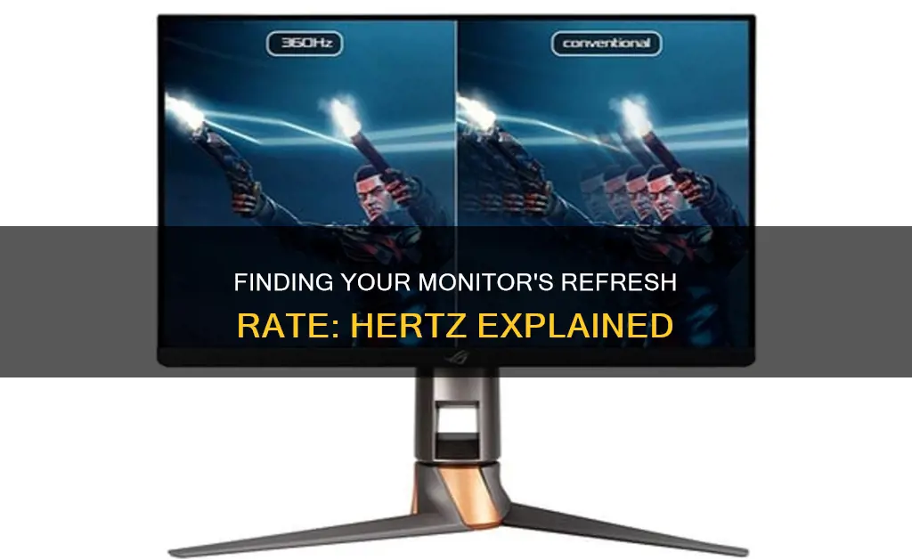 how do i find out what hz my monitor is