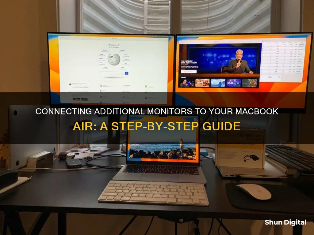 how do i hook another monitor to my macbook air