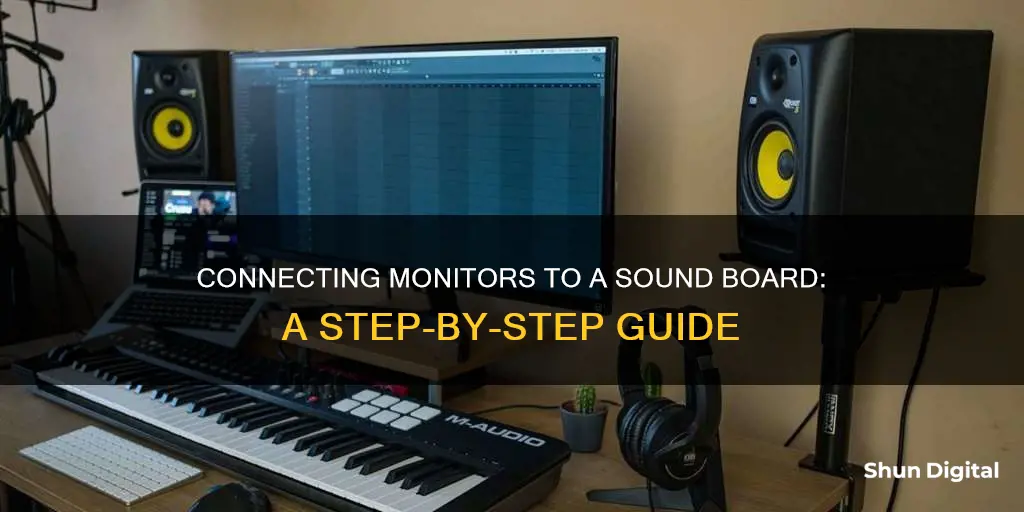 how do i hook monitors to my sound board