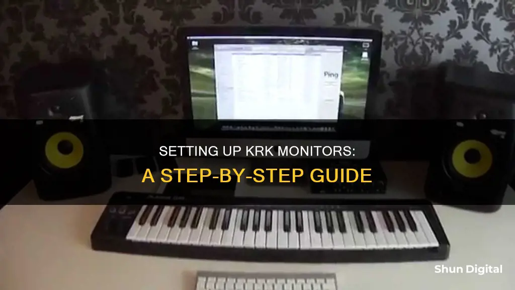 how do i hook up my krk monitors