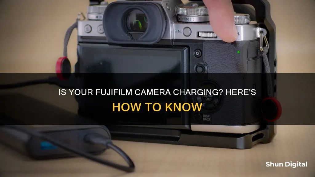 how do I know if my fujifilm camera is charging