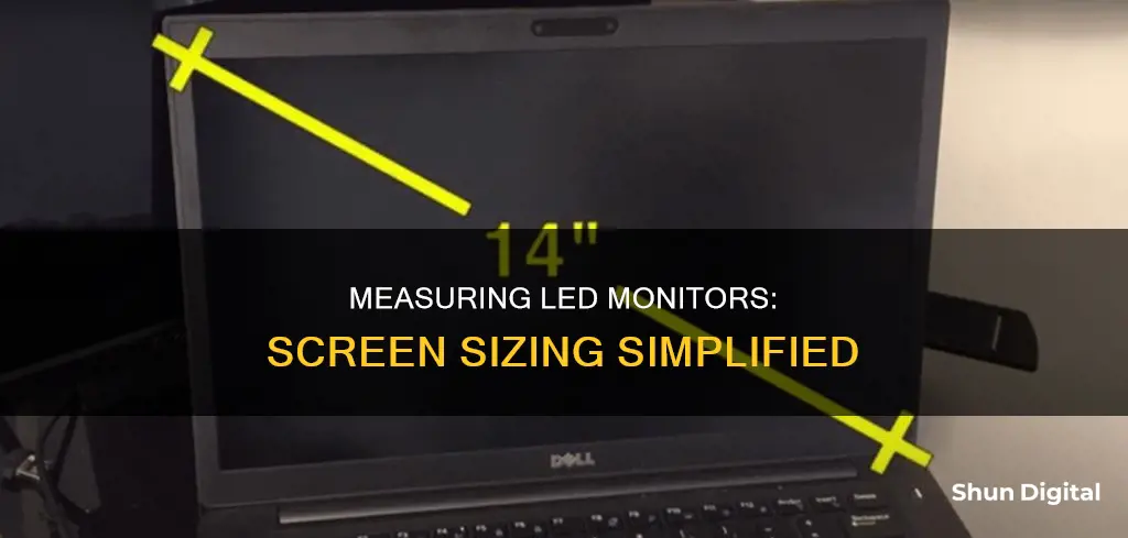 how do i measure led monitor size