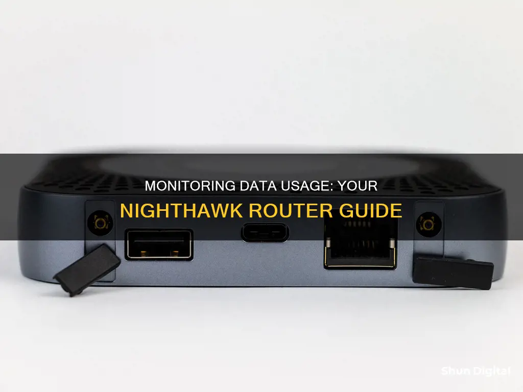 how do i monitor data usage on my nighthawk router