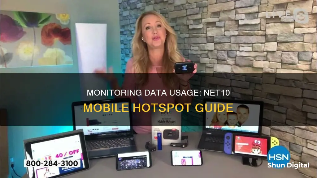 how do i monitor data usage on net10 mobile hotspot