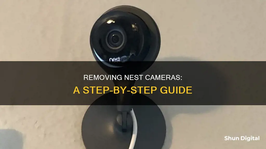 how do I remove a nest camera from my account