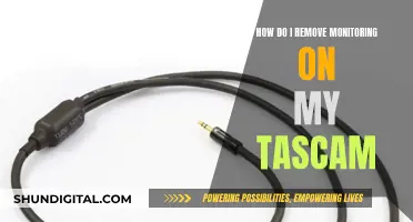 Removing Monitoring on Your Tascam: A Step-by-Step Guide