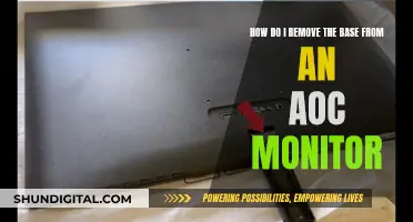 Dismantling Your AOC Monitor: Removing the Base Safely