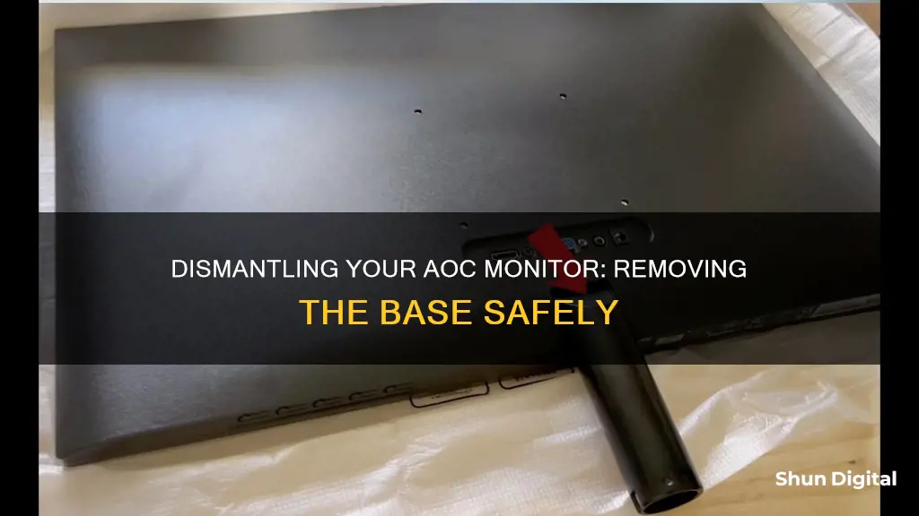 how do i remove the base from an aoc monitor