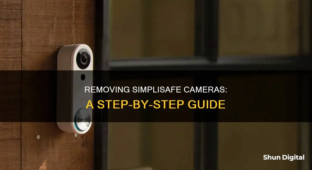 how do I remove the camera from simplisafe