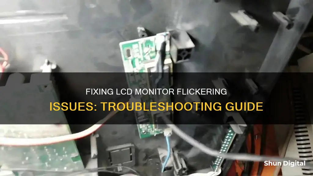 how do i stop my lcd monitor from flickering